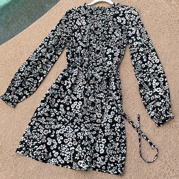 NWT Boden Easy Yoke Modal Midi Jersey Floral Dress Size 8 Petal Blossom Office - Picture 2 of 16